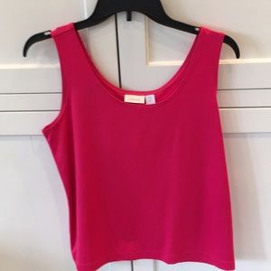 Chico’s size 2(size 12 tank). Hot Pink.